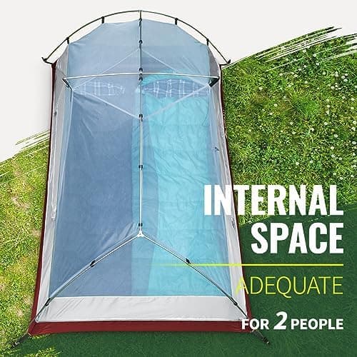 Forceatt 2-3 Personen Zelt, Wasserdicht & Winddicht, 2-Door Ultraleichte Rucksack Zelt für Camping und Outdooraktivitäte