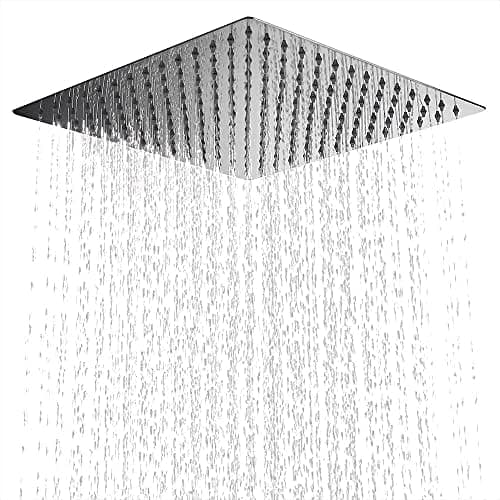 Regendusche Duschkopf 16 Zoll Edelstahl Spiegeleffekt
| 304 Edelstahl Duschkopf Wasserfall Spange Bad
| Duschkopf 16 Zo