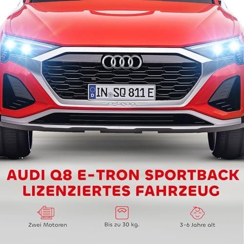 AIYAPLAY Kinder Elektroauto für 3-4 Jahrealte Kinder mit Fernbedienung & MP3 Musik, Weiß
