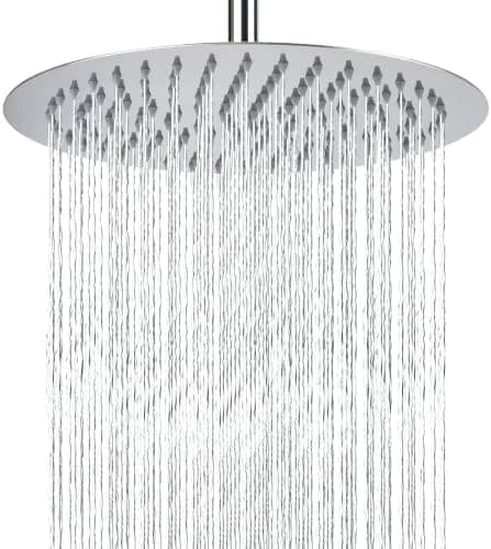 Markcco 15cm Regenbrause, Hochdruck Duschkopf aus Edelstahl 304, komfortables Duscherlebnis bei niedrigem Wasserdruck, i