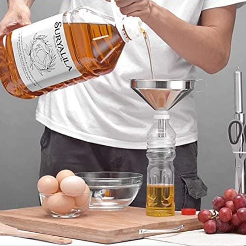 Edelstahltrichter Set - Hochwertiger Trichter Mit Mesh Filter Für Küchenanwender Und Weinessammler Bei Dinnerpartys Und-