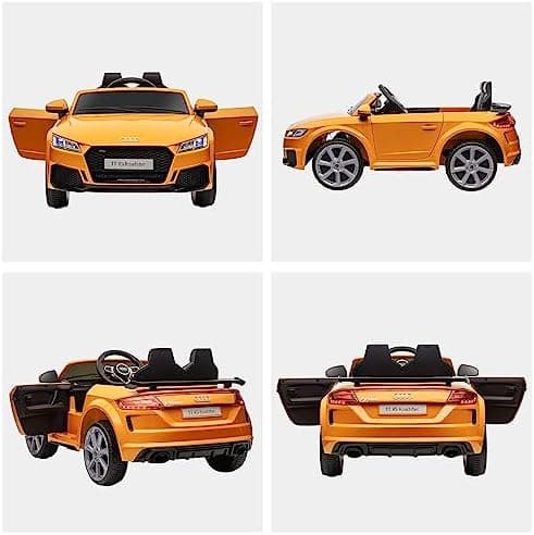 HOMCOM Kinder Elektroauto für 3-5 Jährige mit 2,4 G Fernbedienung, Rot