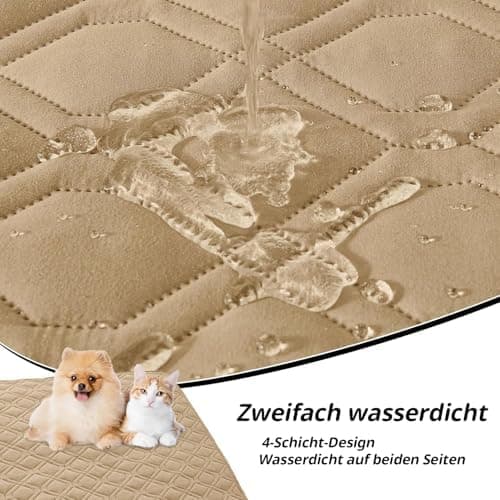 Homaxy Hundedecke Wasserdicht für Outdoor-Use, Weich und Wendig, ideal für Sofa, Couch und Bett (130x100cm, Grau+Dunkelg