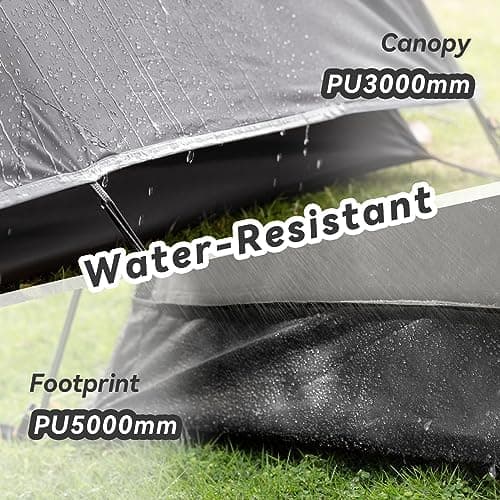 Forceatt 2-4 Personen Zelt Wasserldicht 3-4 Saison Ultraleicht Mit Kleinem Packmaß Für Trekking Outdoor Festival Soforti