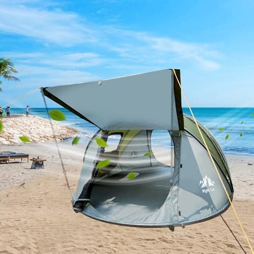 Night Cat Wasserdichtes Wurfzelt 2-4 Personen: Outdoor Sport Picknick Wandern Reise Zelt