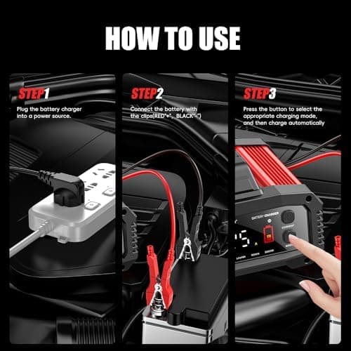 15A/8A Autobatterieladegerät, 12V/24V Smart vollautomatisch,LCD-Bildschirm für Auto Motorrad Rasenmäher Boot Marine Batt