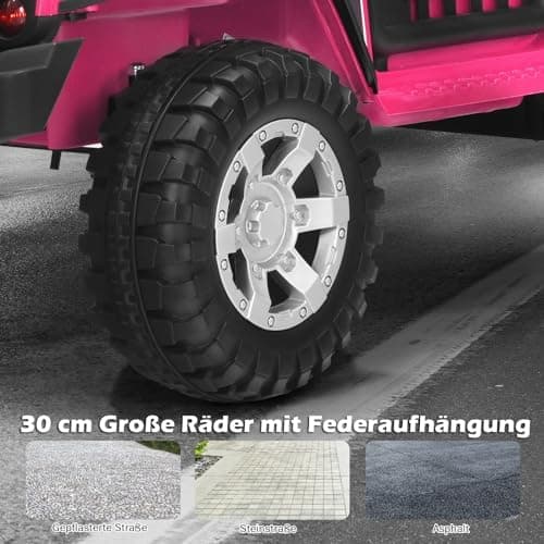 COSTWAY Elektroauto für Kinder Schwarz