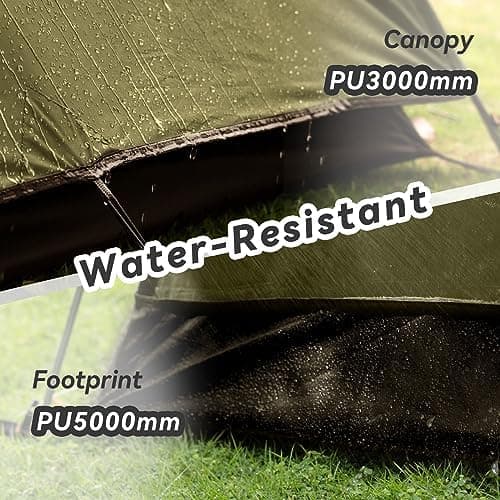 Forceatt 2-4 Personen Zelt Wasserldicht 3-4 Saison Ultraleicht Mit Kleinem Packmaß Für Trekking Outdoor Festival Soforti