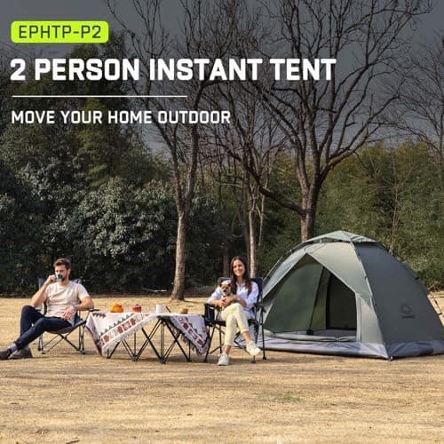 Camping 2 Mann Wasserdichtes Pop Up Zelt 2 Personen Trekking & Festival Igluzelt Sekundenzelt 230x170x135cm Perfekter Wi
