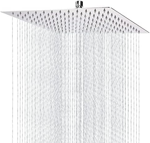 Markcco 15cm Regenbrause, Hochdruck Duschkopf aus Edelstahl 304, komfortables Duscherlebnis bei niedrigem Wasserdruck, i