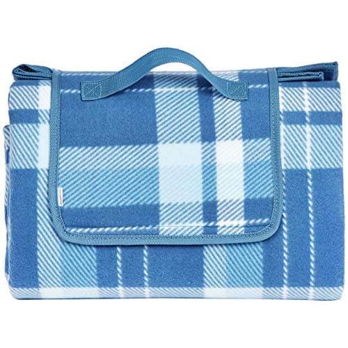 Amazon Basics Picknickdecke für Küche mit wasserdichter Unterseite, Dunkelblau, 200 x 200 cm  
Amazon Basics Picknickdec