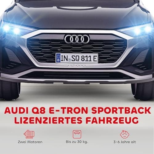 AIYAPLAY Kinder Elektroauto für 3-4 Jahrealte Kinder mit Fernbedienung & MP3 Musik, Weiß