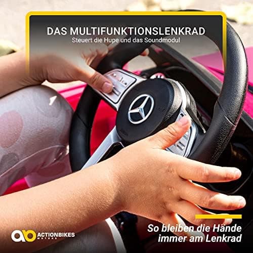 Actionbikes Motors Kinder Elektroauto Mercedes CLS 350 | Fernbedienung - Lizenziert - Elektrofahrzeug für 3+ Jahre - Pin