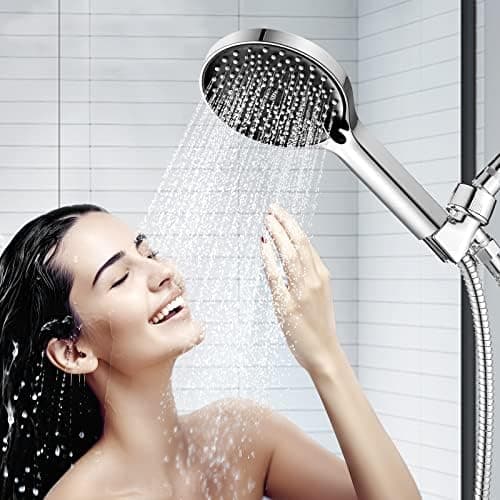 Cobbe Wassersparender Duschkopf, Großer Regendusche Mit 3 Strahlarten Für Energiesparende Badegäste Im Energiebewussten