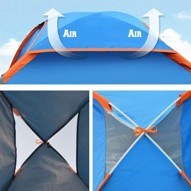 Wasserdichtes 2-Personen-Wurfzelt, ultraleicht, ideal für Outdoor-Reisen
| Automatisches Pop Up Zelt 2 Personen, winddi