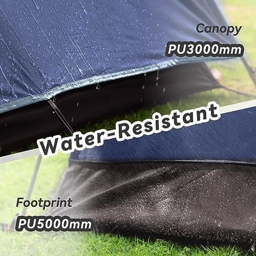 Forceatt 2-4 Personen Zelt Wasserldicht 3-4 Saison Ultraleicht Mit Kleinem Packmaß Für Trekking Outdoor Festival Soforti