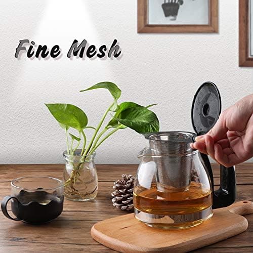 Premium Teesieb Edelstahl Doppel-Griff für Tasse und Teekanne
| Edelstahl Teefilter mit Deckel und Doppel-Griff zur Koc