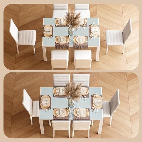 Bealife Esszimmer Set Esstisch 4 Stühle Schwarz