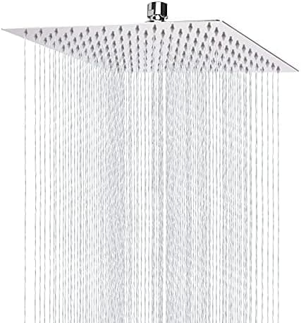 Markcco 15cm Regenbrause, Hochdruck Duschkopf aus Edelstahl 304, komfortables Duscherlebnis bei niedrigem Wasserdruck, i