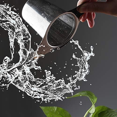 Premium Teesieb Edelstahl Doppel-Griff für Tasse und Teekanne
| Edelstahl Teefilter mit Deckel und Doppel-Griff zur Koc