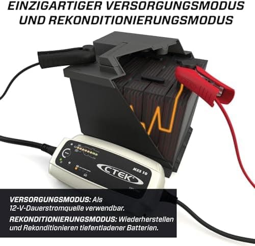 CTEK MXS 10 Batterieladegerät - Hochleistungs-Automobil- und Fahrzeugladesystem für Boot und Wohnwagen
| CTEK MXS 10 -