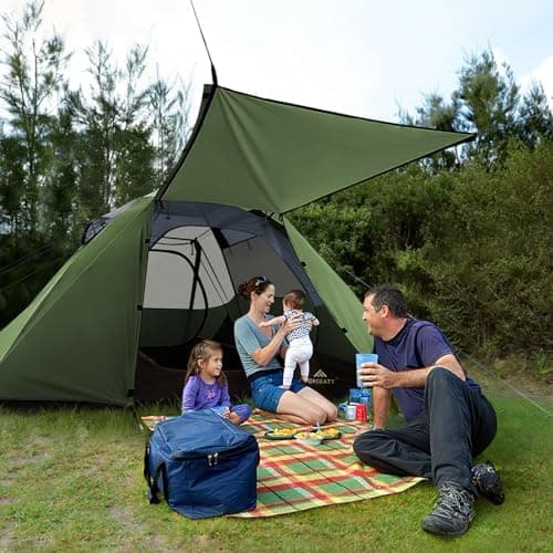 Forceatt 2-4 Personen Zelt Wasserldicht 3-4 Saison Ultraleicht Mit Kleinem Packmaß Für Trekking Outdoor Festival Soforti