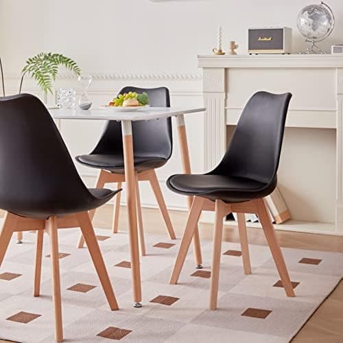 **GrandCA HOME Rechteckiger weißer Esstisch mit beige Stühlen für Esszimmer, Küche und Wohnzimmer**
| **Rechteckiger Gr