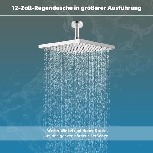 Hibbent Selbstreinigende Regendusche Duschkopf für Fitnessbegeisterte beim Training, Hinterhöfen und im Wellnessbereich,