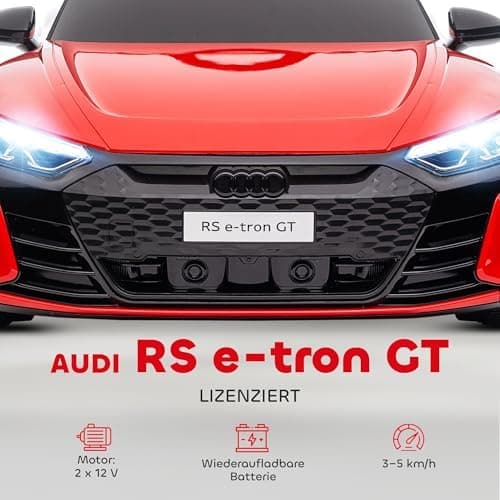HOMCOM Kinder Elektroauto Weiß für 3-5 Jahrealte Kinder mit 2 Motor, 2,4 GHz Fernbedienung und Sanftstart