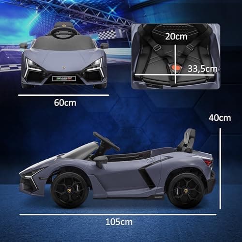 AIYAPLAY Kinder Elektroauto 12V mit 2,4G Fernbedienung Rosa