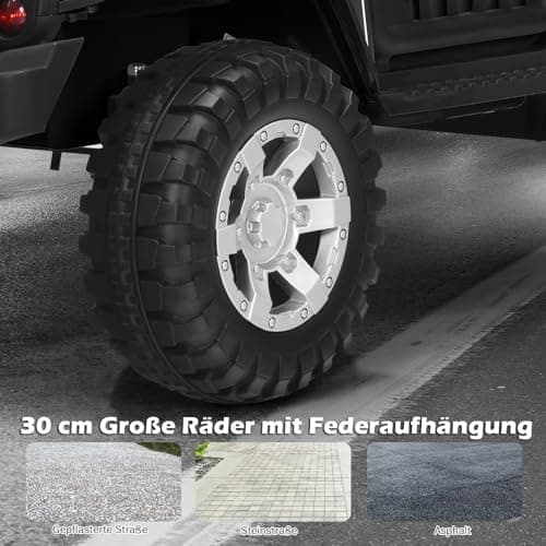 COSTWAY Elektroauto für Kinder Schwarz
