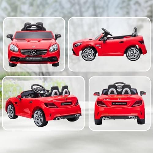 AIYAPLAY Kinder Elektroauto 12V für 3+jährige Kinder mit 2,4 G Fernbedienung und LED-Scheinwerfern