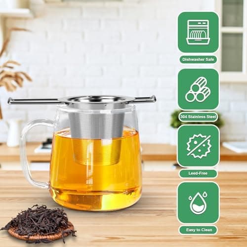 Teesieb Edelstahl 2 Stück Klappgriff.passibeltee
| Teesieb für Tasse Edelstahl 2 Stück Klappgriff Losenteesieb
| Teefil