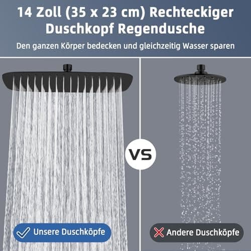 Edelstahl Regendusche Duschkopf Anti-Kalk-Düsen
| Anti-Kalk-Düsen Regendusche Duschkopf Edelstahl
| 40 x 25 cm Edelstah