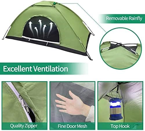 Zelt 2 Personen Wasserdicht Ultraleicht Camping Einfaches Einrichten Kleines Packmaß Kuppelzelt Outdoor Bikepacking Trek
