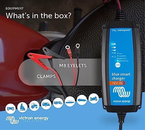 Victron Energy Blue Smart Batterie Ladegerät - Autobatterie Ladegerät - Hocheffizient und einfach zu bedienen - IP65 ges