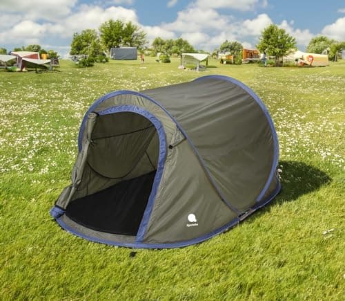 Automatisches Sofortzelt für 2-3 Personen - Pop Up Wurfzelt Trekking und Camping
| Wasserdichtes Pop Up Wurfzelt für 2-