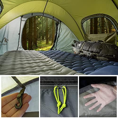 Night Cat Wasserdichtes Wurfzelt 2-4 Personen: Outdoor Sport Picknick Wandern Reise Zelt