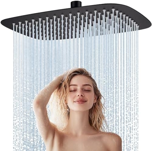 Edelstahl Regendusche Duschkopf Anti-Kalk-Düsen
| Anti-Kalk-Düsen Regendusche Duschkopf Edelstahl
| 40 x 25 cm Edelstah