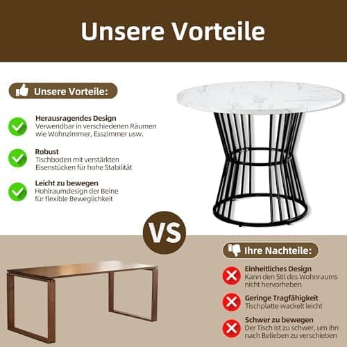 HAUSPROFI Esstisch Set Grün+Schwarz 5-teilig 100x75cm Küchenübersetzung Esszimmergruppe Modern Design Holzmöbel für Küch