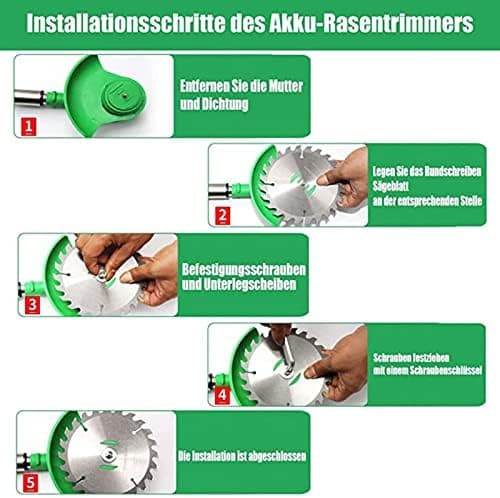 Akku Rasentrimmer 24V für professionelle Rasenkantenschneider & Freischneider
| Akku Rasentrimmer 24V 90° drehbar für p