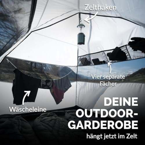 Zelt 2 oder 4 Personen Doppelwandiges Campingzelt mit Mückenschutz ideal für Camping & Festival leicht, faltbar inkl. Tr