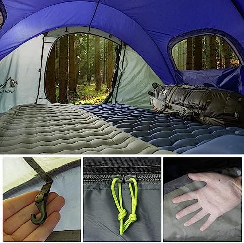 Night Cat Wasserdichtes Wurfzelt 2-4 Personen: Outdoor Sport Picknick Wandern Reise Zelt