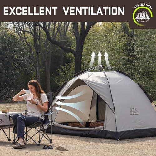 Camping 2 Mann Wasserdichtes Pop Up Zelt 2 Personen Trekking & Festival Igluzelt Sekundenzelt 230x170x135cm Perfekter Wi
