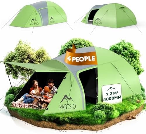 Camping Zelt 4000mm Wasserdicht für Familie & Trekking
| Abnehmbarer Vorzelt 2-4 Personen Kuppelzelt für Festival
| Woh