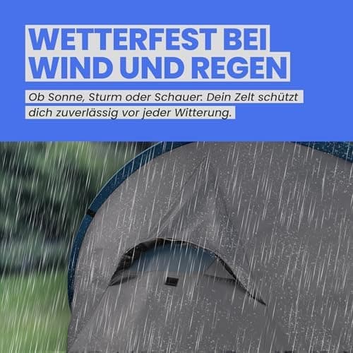 Bestlivings Pop Up Zelt - Ultraleichtes 1-2 Personen Wurfzelt - 220x120x90cm - Camping, Trekking, Festivals - Ultraleich