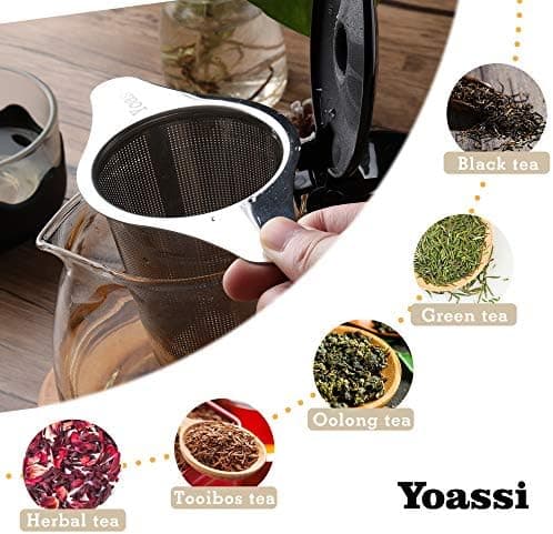 Premium Teesieb Edelstahl Doppel-Griff für Tasse und Teekanne
| Edelstahl Teefilter mit Deckel und Doppel-Griff zur Koc