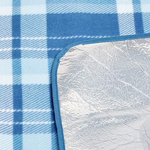 Amazon Basics Picknickdecke für Küche mit wasserdichter Unterseite, Dunkelblau, 200 x 200 cm  
Amazon Basics Picknickdec