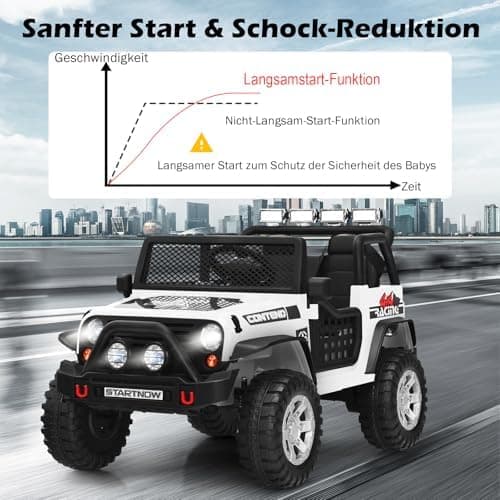 COSTWAY Elektroauto für Kinder Schwarz