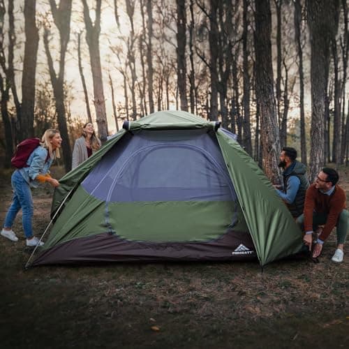 Forceatt 2-4 Personen Zelt Wasserldicht 3-4 Saison Ultraleicht Mit Kleinem Packmaß Für Trekking Outdoor Festival Soforti